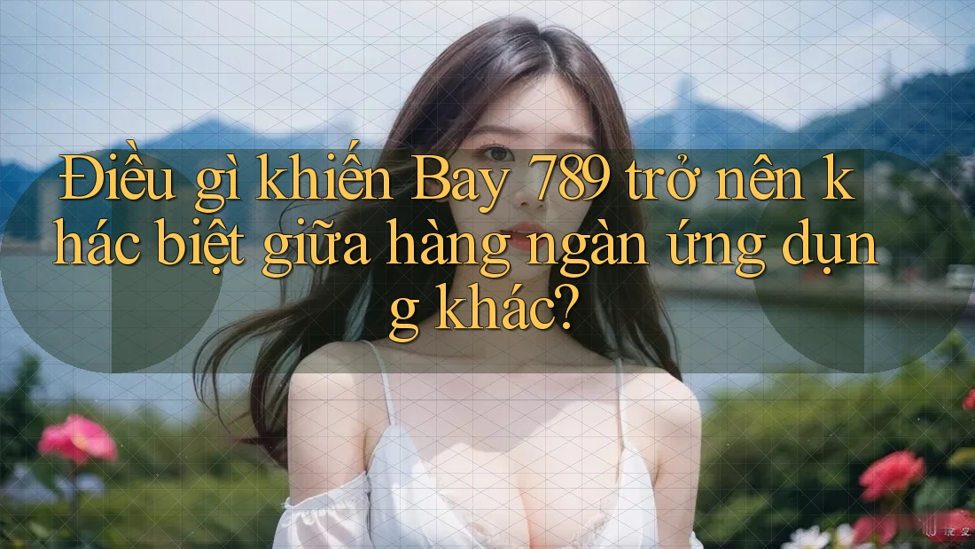 Điều gì khiến Bay 789 trở nên khác biệt giữa hàng ngàn ứng dụng khác?