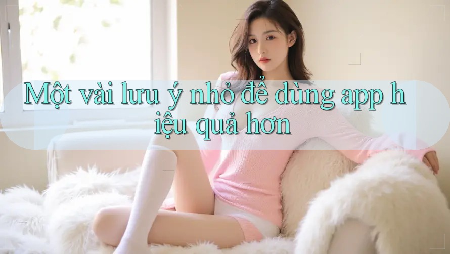 Một vài lưu ý nhỏ để dùng app hiệu quả hơn