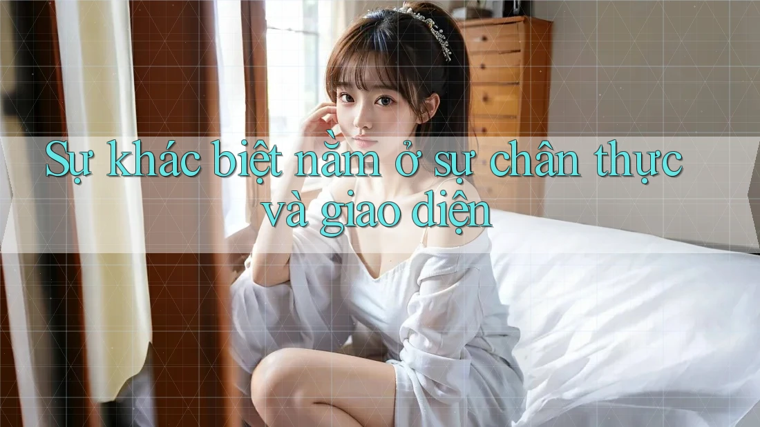 Sự khác biệt nằm ở sự chân thực và giao diện