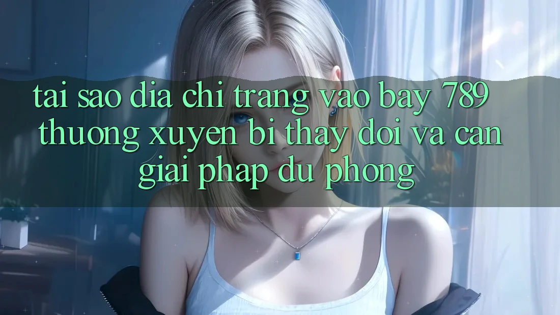 Tại sao địa chỉ trang vào bay 789 thường xuyên bị thay đổi và cần giải pháp dự phòng?