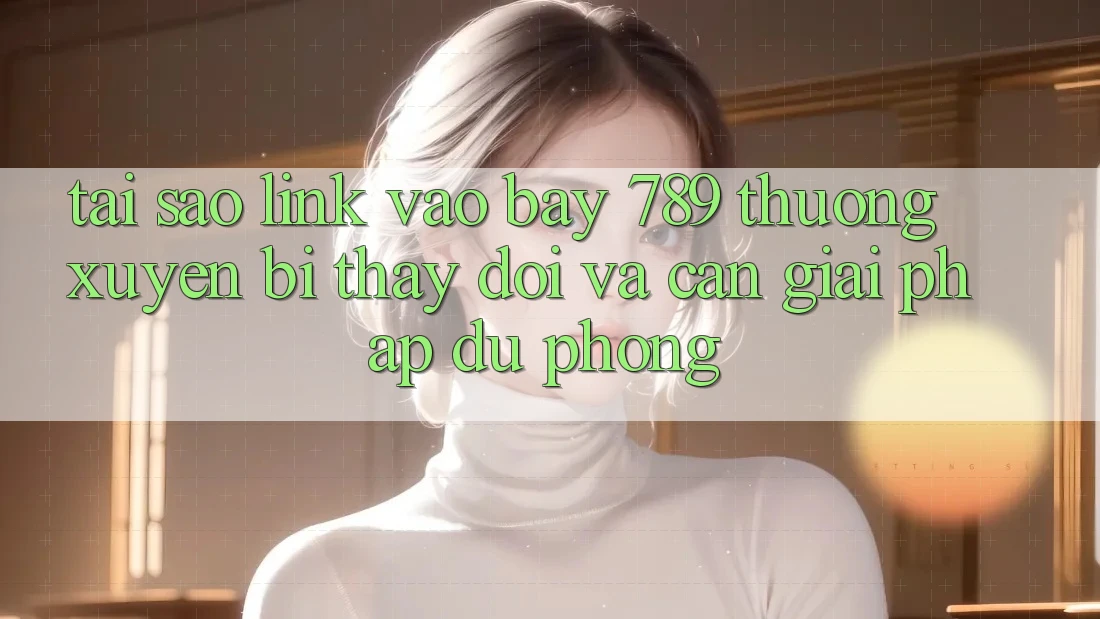 Tại sao link vào bay 789 thường xuyên bị thay đổi và cần giải pháp dự phòng?
