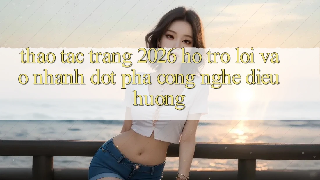 Thao tác Trang 2026 Hỗ trợ Lối Vào Nhanh: Đột phá công nghệ điều hướng