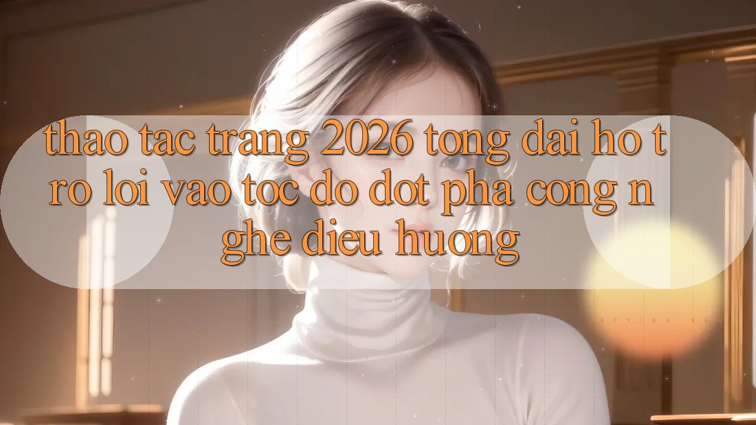 Thao tác Trang 2026 Tổng đài hỗ trợ Lối Vào Tốc độ: Đột phá công nghệ điều hướng